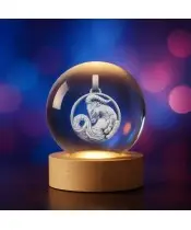 Kryształowa Kulka 3D Znak Zodiaku Koziorożec