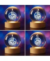 Kryształowa Kulka 3D Znak Zodiaku Koziorożec