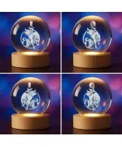 Kryształowa Kulka 3D Znak Zodiaku Byk