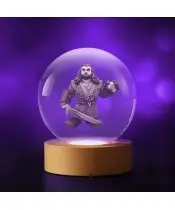 Kryształowa Kulka 3D Thorin Dębowa Tarcza Hobbit