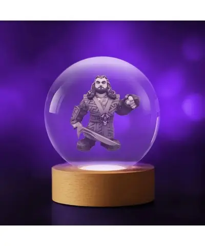 Kryształowa Kulka 3D Thorin Dębowa Tarcza Hobbit