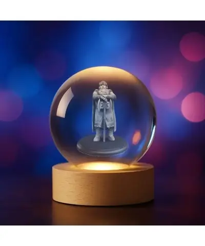 Kryształowa Kulka 3D Władca Pierścieni Gimli