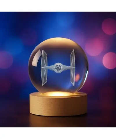 Kryształowa Kulka 3D Star Wars Tie Fighter