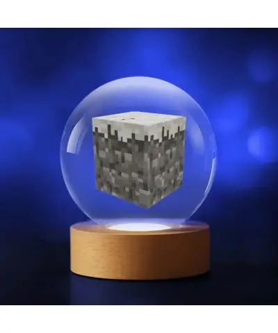 Kryształowa Kulka 3D Minecraft Dirt