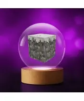 Kryształowa Kulka 3D Minecraft Dirt