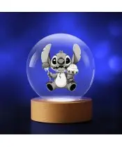Kryształowa Kulka 3D Stich z Lodami