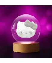 Kryształowa Kulka 3D Bajka Hello Kitty