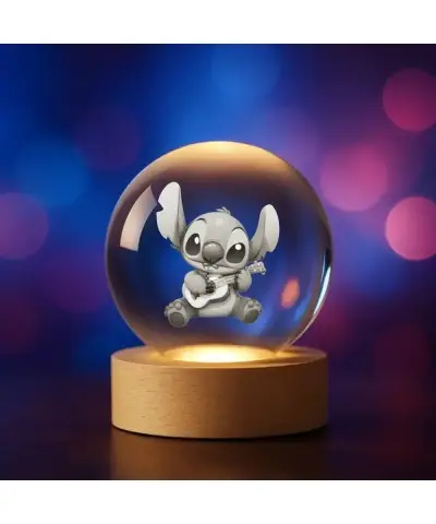 Kryształowa Kulka 3D Stich z Gitarą