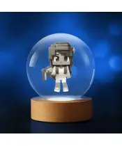 Kryształowa Kulka 3D Gra Roblox Postać W Czapce