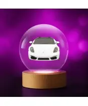 Kryształowa Kulka 3D Samochód Porsche 718
