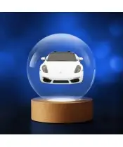 Kryształowa Kulka 3D Samochód Porsche 718