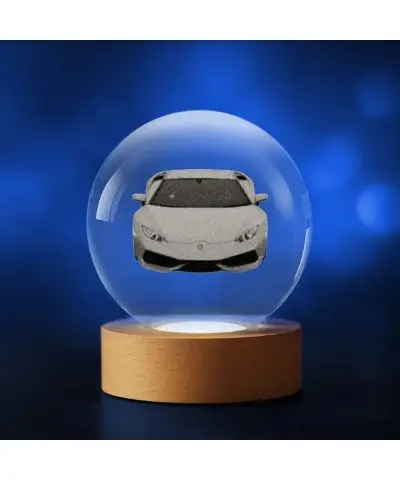 Kryształowa Kulka 3D Samochód Lamborghini