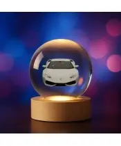Kryształowa Kulka 3D Samochód Lamborghini