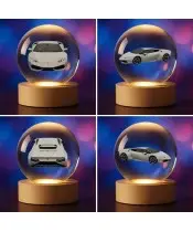 Kryształowa Kulka 3D Samochód Lamborghini