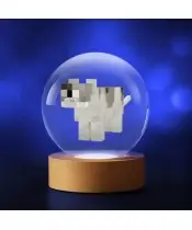 Kryształowa Kulka 3D Gra Minecraft Kot