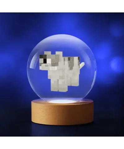 Kryształowa Kulka 3D Gra Minecraft Kot
