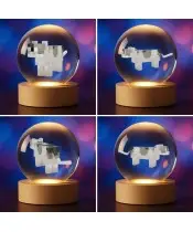 Kryształowa Kulka 3D Gra Minecraft Kot