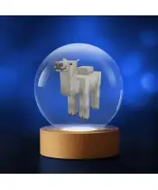 Kryształowa Kulka 3D Gra Minecraft Wielbłąd