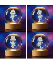 Kryształowa Kulka 3D Kot Garfield