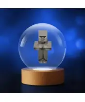 Kryształowa Kulka 3D Gra Minecraft Villager