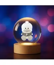 Kryształowa Kulka 3D Sanrio Pekkle Hello Kitty