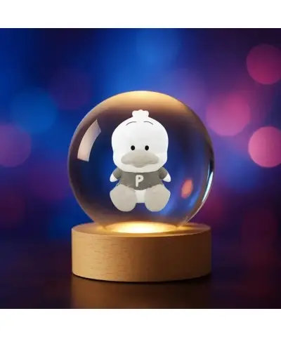Kryształowa Kulka 3D Sanrio Pekkle Hello Kitty