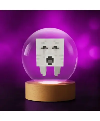 Kryształowa Kulka 3D Gra Minecraft Ghast