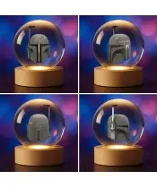 Kryształowa Kulka 3D Hełm Boba Fett Star Wars