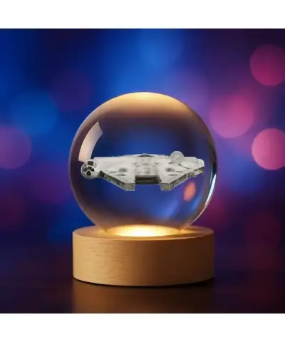 Kryształowa Kulka 3D Star Wars Sokół Millennium