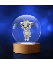 Kryształowa Kulka 3D Bajka Król Lew Simba