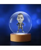 Kryształowa Kulka 3D Piłkarz Kylian Mbappe