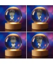 Kryształowa Kulka 3D Piłkarz Neymar w Czapce