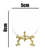 Znicz Premium Statuetka Serce Złote Kryształowa Kula Zdjęcie 3D Na Grób