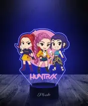 Lampka LED 3D K-popowe Łowczynie Demonów Huntrix