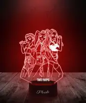 Lampka LED 3D K-popowe Łowczynie Demonów Rumi Mira Zoey