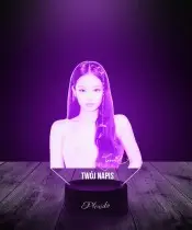 Lampka LED 3D Zespół Black Pink Jennie Muzyka K-Pop