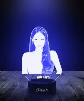 Lampka LED 3D Zespół Black Pink Jennie Muzyka K-Pop