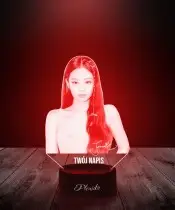 Lampka LED 3D Zespół Black Pink Jennie Muzyka K-Pop