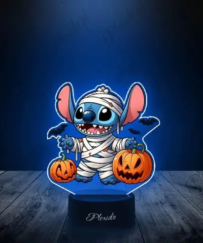 Lampka LED z Nadrukiem Halloween Mumia Stich