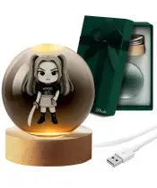 Kryształowa Kulka 3D LED Świecąca Huntrix Kpop Mira Łowczynie