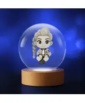 Kryształowa Kulka 3D LED Świecąca Huntrix Kpop Rumi Łowczynie