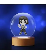Kryształowa Kulka 3D LED Świecąca Huntrix Kpop Zoey Łowczynie