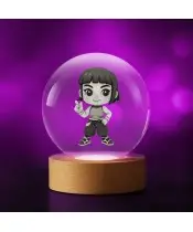 Kryształowa Kulka 3D LED Świecąca Huntrix Kpop Zoey Łowczynie
