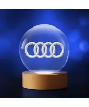 Kryształowa Kulka 3D Logo Audi Motoryzacja