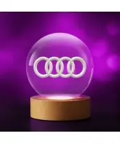 Kryształowa Kulka 3D Logo Audi Motoryzacja