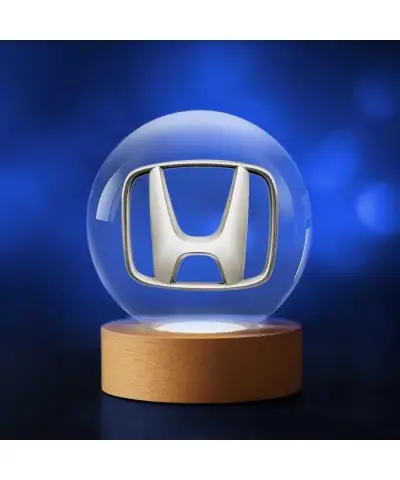 Kryształowa Kulka 3D Logo Honda Motoryzacja
