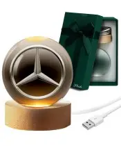 Kryształowa Kulka 3D Logo Mercedes Motoryzacja