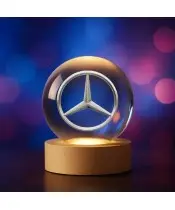 Kryształowa Kulka 3D Logo Mercedes Motoryzacja