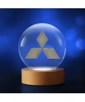 Kryształowa Kulka 3D Logo Mitsubishi Motoryzacja