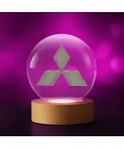Kryształowa Kulka 3D Logo Mitsubishi Motoryzacja